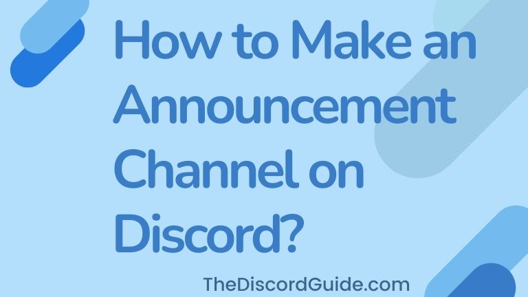 how to make an announcement channel on discord