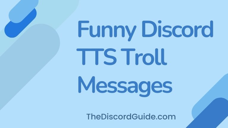 funny and best discord tts trolls