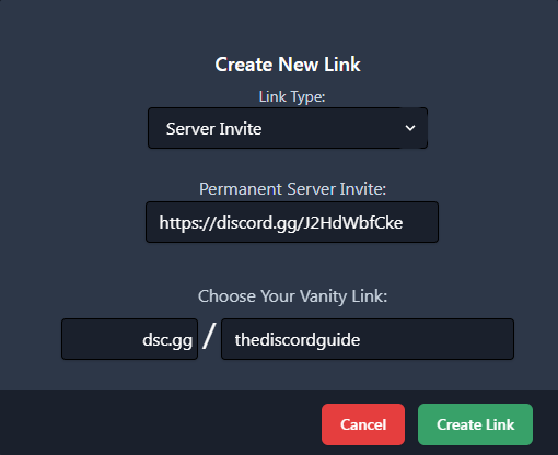 how to create custom invite links for discord