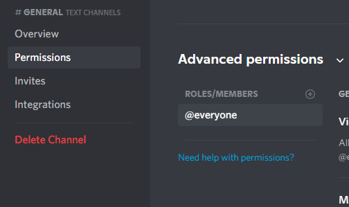 how to make discord server private