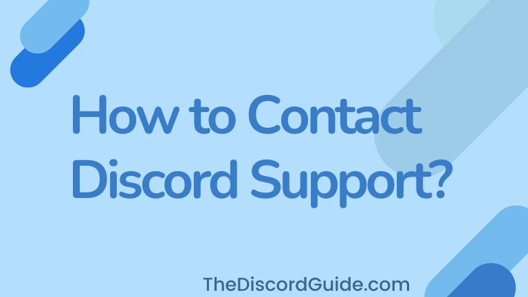 how to contact discord support