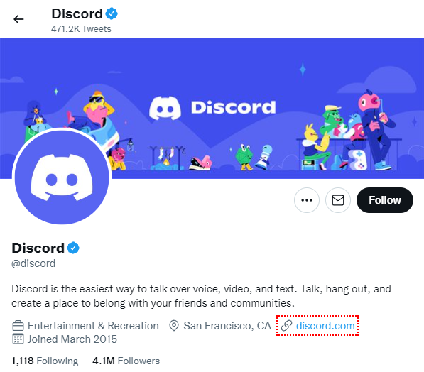 Discord Support Twitter