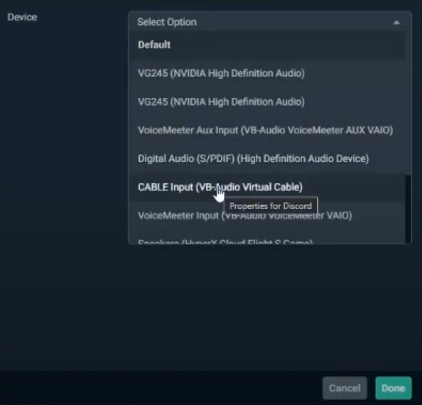 how to mute discord audio on streamlab