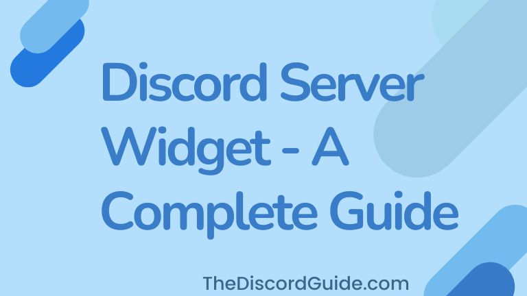 What is a Discord Server Widget