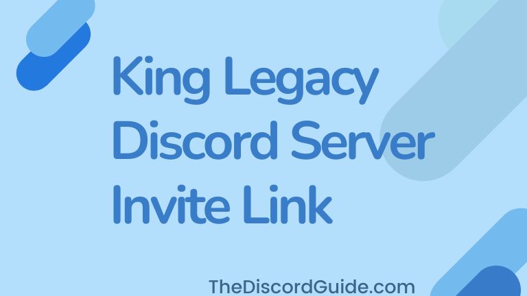 King Legacy Discord Server Link