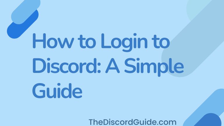 how to login to discord