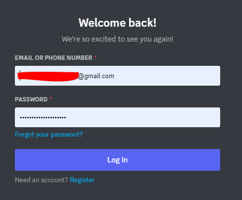 how to login to discord